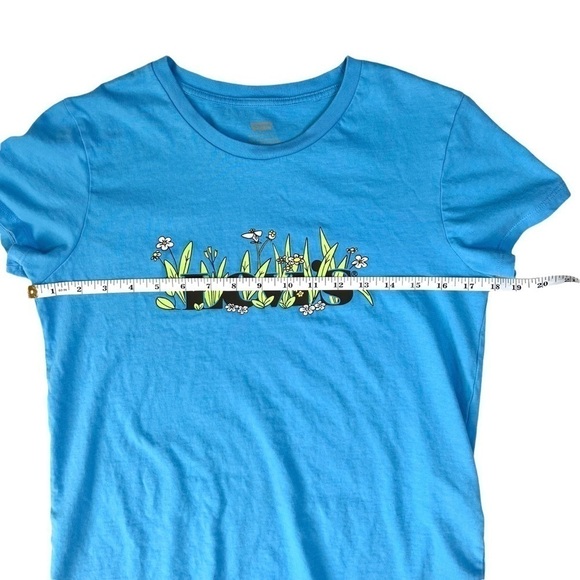 Levi’s As They Grow Wildflower Daisy Graphic Short Sleeve Blue T-Shirt Small - Picture 12 of 14